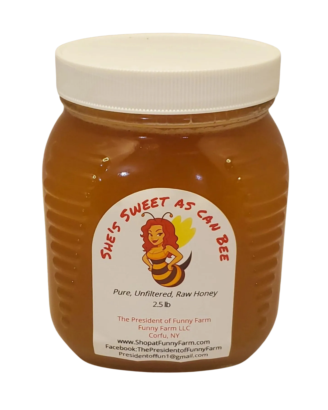 Jar of raw honey, 2.5 lb